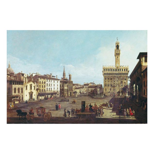 Quadros por movimento artístico Bernardo Bellotto - The Piazza della Signoria in Florence