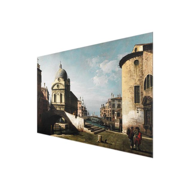 Quadros em vidro cidades e paisagens urbanas Bernardo Bellotto - Venetian Capriccio