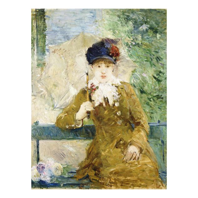 quadros decorativos para sala modernos Berthe Morisot - Lady with Parasol