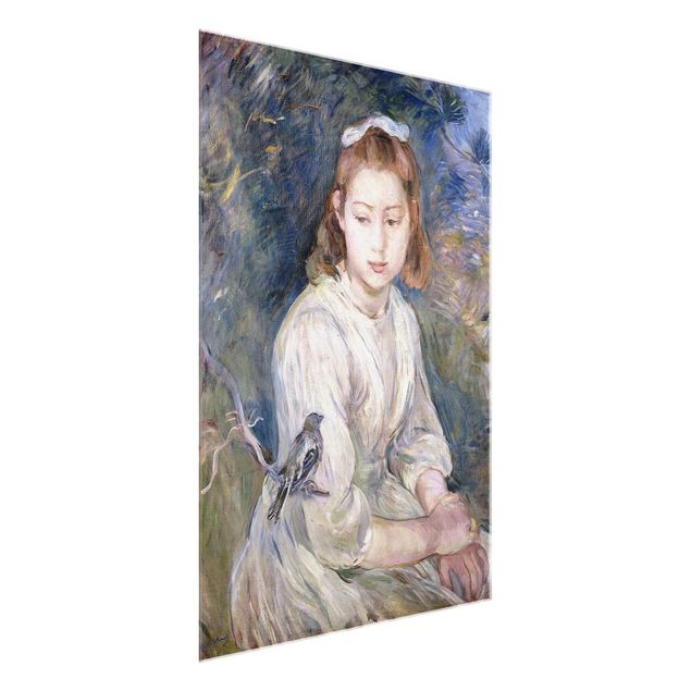 Quadros retratos Berthe Morisot - Young Girl with a Bird