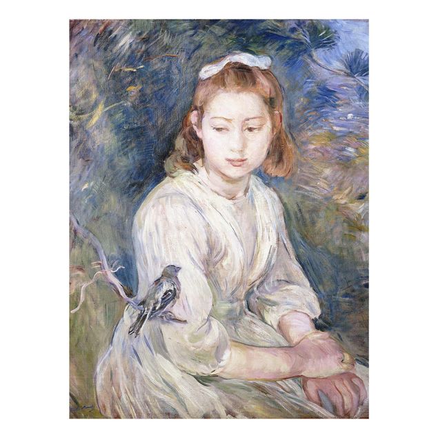 Quadros modernos Berthe Morisot - Young Girl with a Bird