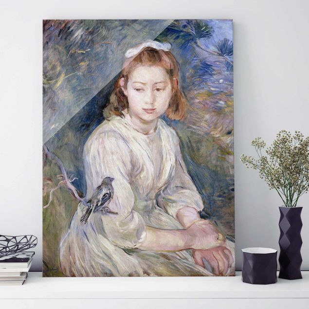 decoraçoes cozinha Berthe Morisot - Young Girl with a Bird