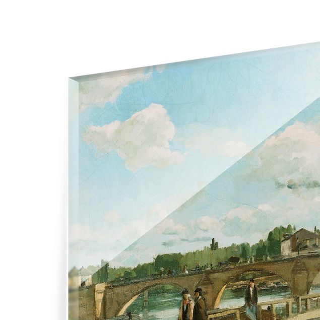 Quadros em vidro cidades e paisagens urbanas Camille Pissarro - View Of Pontoise