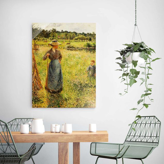 Quadros movimento artístico Romantismo Camille Pissarro - The Haymaker