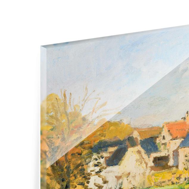 Quadros em vidro cidades e paisagens urbanas Camille Pissarro - Landscape Near Pontoise
