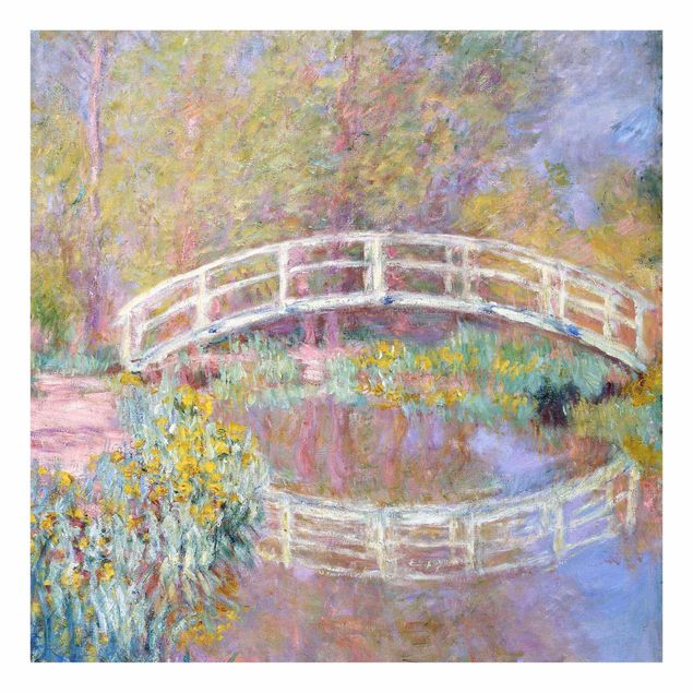 Quadros em vidro flores Claude Monet - Bridge Monet's Garden
