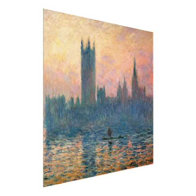 Quadros Londres Claude Monet - London Sunset