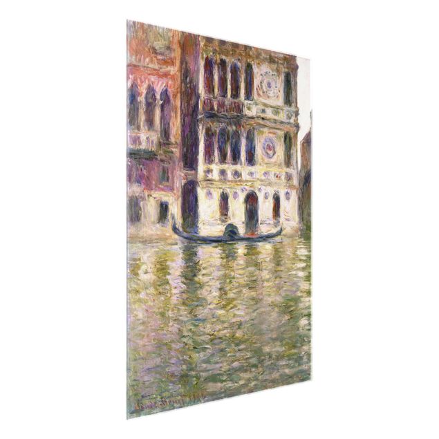 Quadros em vidro cidades e paisagens urbanas Claude Monet - The Palazzo Dario