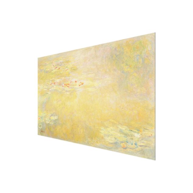 Quadros em vidro paisagens Claude Monet - The Water Lily Pond