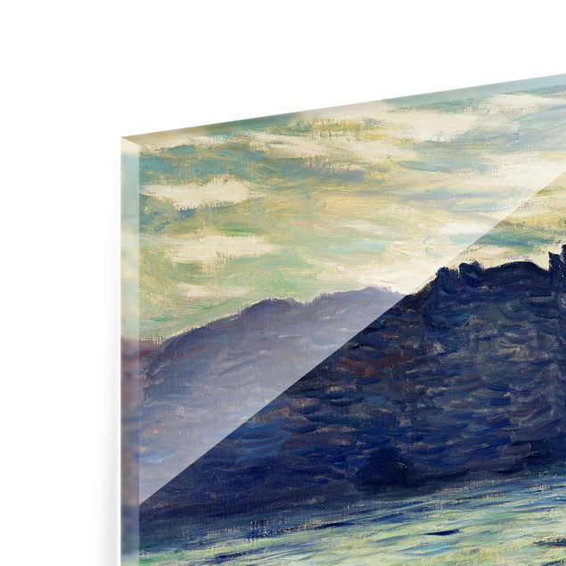 quadro decorativo mar Claude Monet - The Cliff, Étretat, Sunset