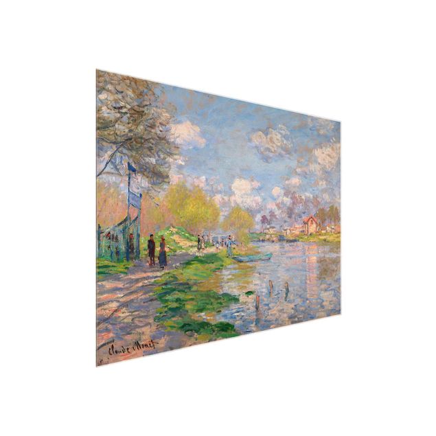 quadros de paisagens Claude Monet - Spring On The Seine