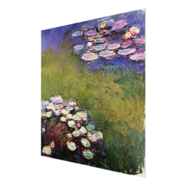 Quadros em vidro paisagens Claude Monet - Water Lilies