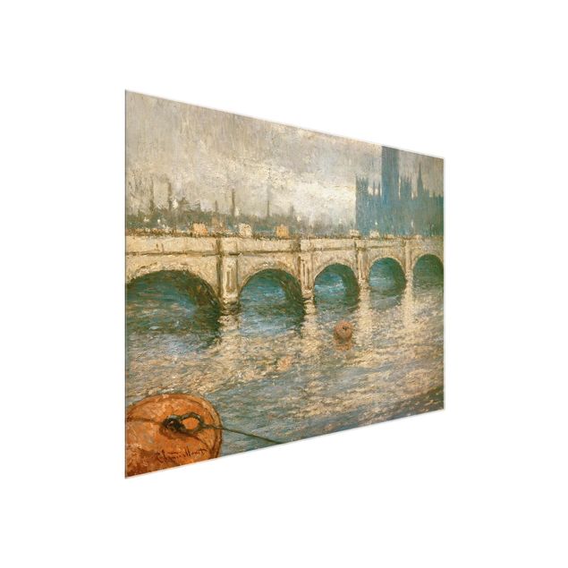 Quadros Londres Claude Monet - Thames Bridge And Parliament Building In London