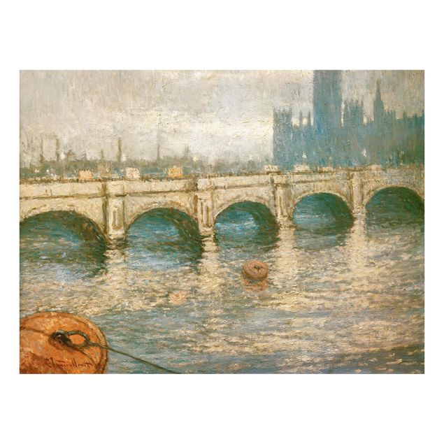 Quadros por movimento artístico Claude Monet - Thames Bridge And Parliament Building In London