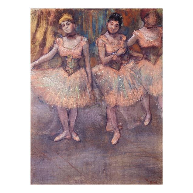 Quadros famosos Edgar Degas - Three Dancers before Exercise