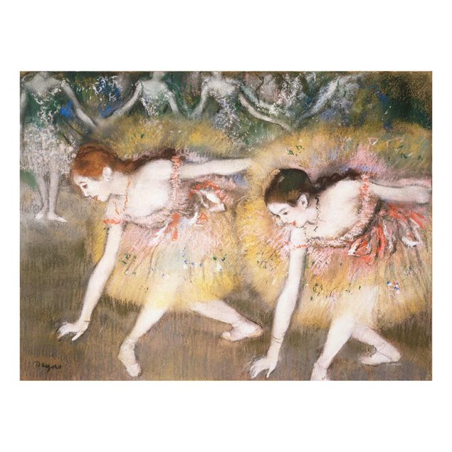 Quadros famosos Edgar Degas - Dancers Bending Down