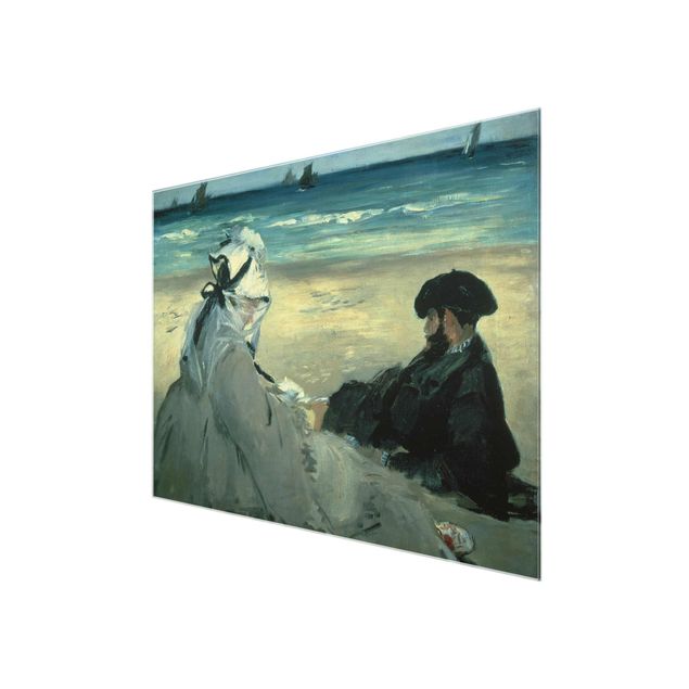 quadros modernos para quarto de casal Edouard Manet - On The Beach