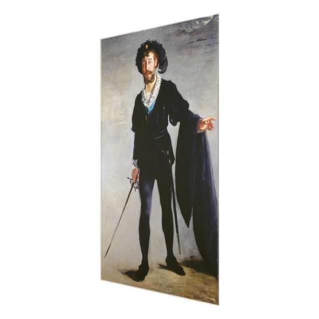 quadros decorativos para sala modernos Edouard Manet - Jean-Baptiste Faure in the Role of Hamlet