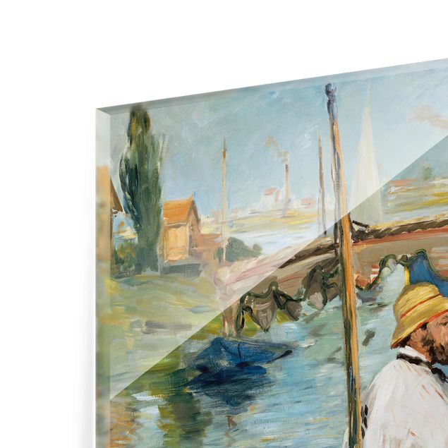 Quadros de Edouard Manet Edouard Manet - Claude Monet Painting On His Studio Boat