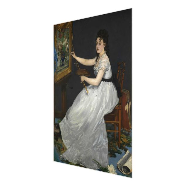 quadros decorativos para sala modernos Edouard Manet - Eva Gonzalès