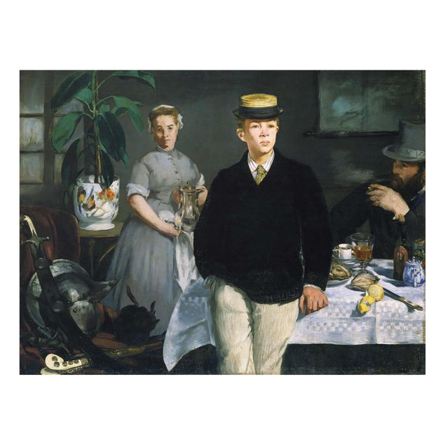 Quadros retratos Edouard Manet - Luncheon In The Studio