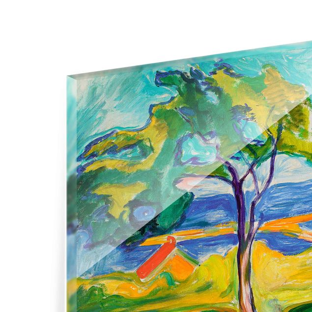 quadros sobre o mar Edvard Munch - The Garden In Åsgårdstrand