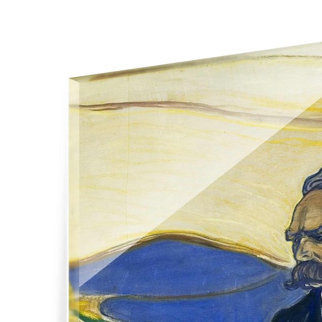 quadros modernos para quarto de casal Edvard Munch - Portrait of Friedrich Nietzsche