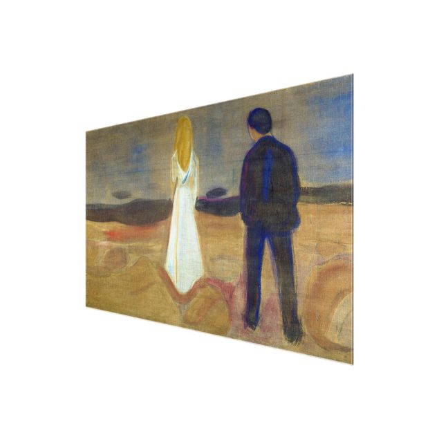 Quadros retratos Edvard Munch - Two humans. The Lonely (Reinhardt-Fries)
