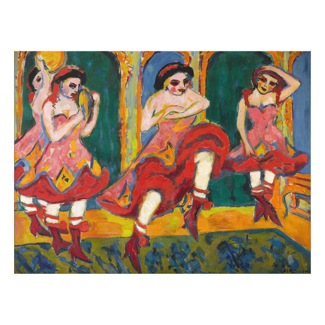 quadros modernos para quarto de casal Ernst Ludwig Kirchner - Czardas Dancers