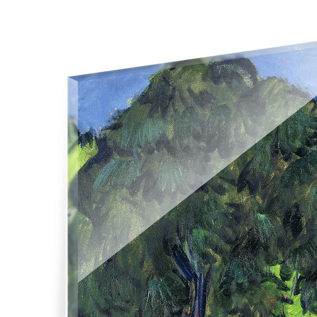 quadro da natureza Ernst Ludwig Kirchner - Landscape with Chestnut Tree