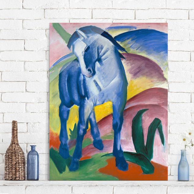 Quadros movimento artístico Expressionismo Franz Marc - Blue Horse I