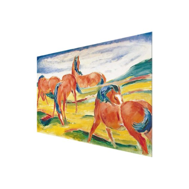 quadros modernos para quarto de casal Franz Marc - Grazing Horses