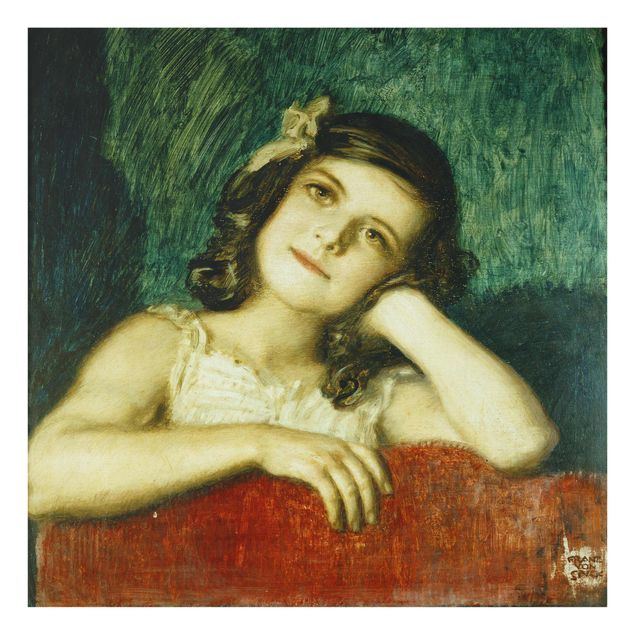 Quadros retratos Franz von Stuck - Mary, the Daughter of the Artist