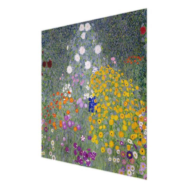 quadro com flores Gustav Klimt - Cottage Garden