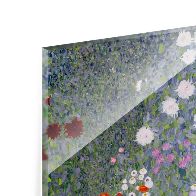 Quadros em lilás Gustav Klimt - Cottage Garden