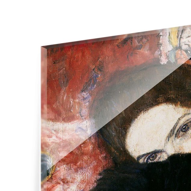Quadros pretos Gustav Klimt - Lady With A Muff