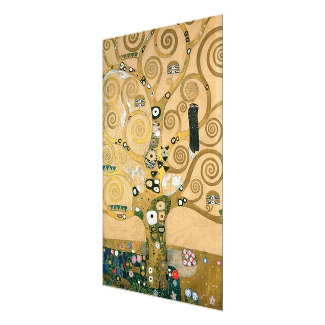 Quadros em vidro paisagens Gustav Klimt - The Tree of Life