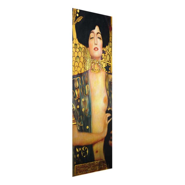 Quadros em vidro atos e eróticos Gustav Klimt - Judith I