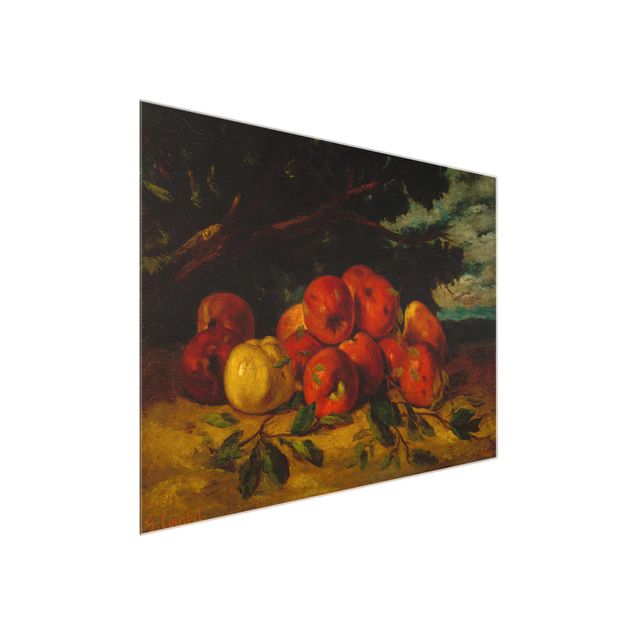 Quadros natureza-morta Gustave Courbet - Red Apples At The Foot Of A Tree