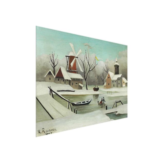 quadros modernos para quarto de casal Henri Rousseau - Winter