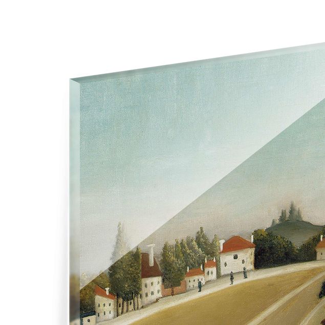 quadro de vidro Henri Rousseau - Landscape With Factory