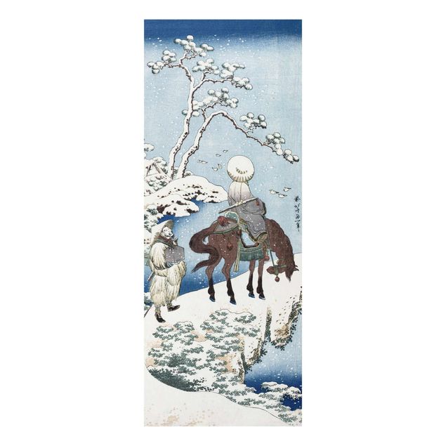 Quadros famosos Katsushika Hokusai - The Chinese Poet Su Dongpo