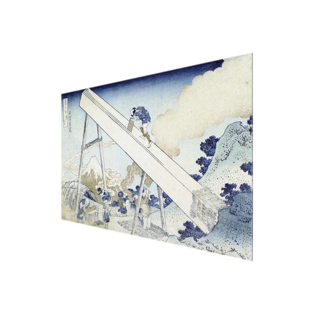 Quadros em vidro paisagens Katsushika Hokusai - In The Totomi Mountains