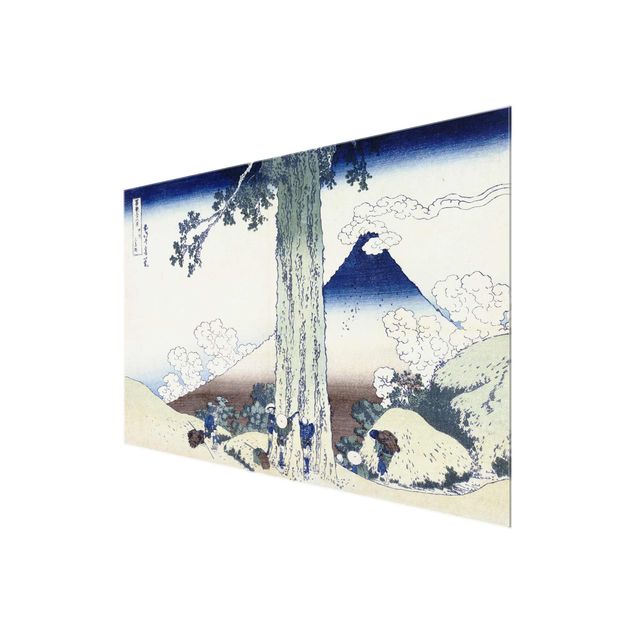Quadros em vidro paisagens Katsushika Hokusai - Mishima Pass In Kai Province