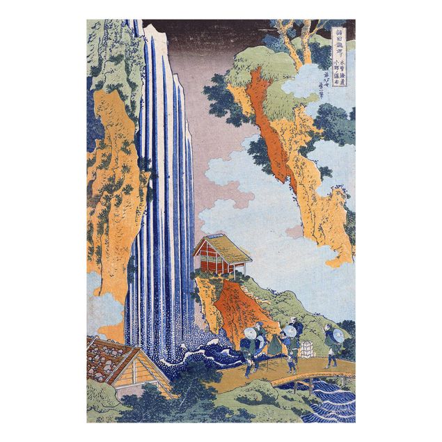 Quadros em vidro paisagens Katsushika Hokusai - Ono Waterfall on the Kisokaidô
