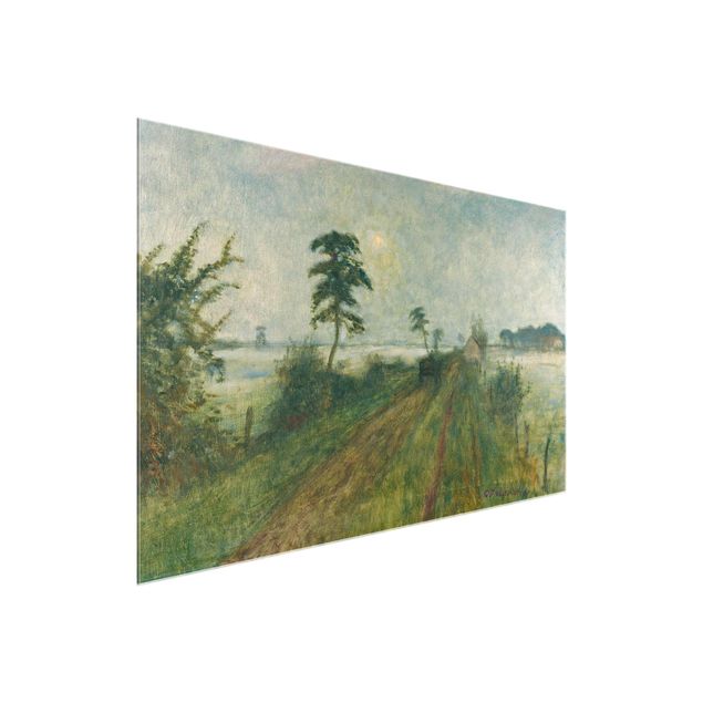 quadros de paisagens Otto Modersohn - Evening Mood In The Moor