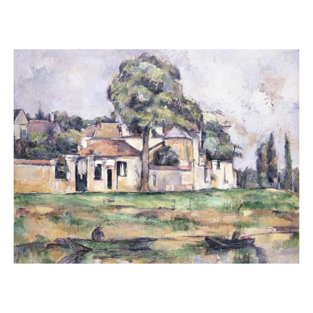 Quadros em vidro cidades e paisagens urbanas Paul Cézanne - Banks Of The Marne
