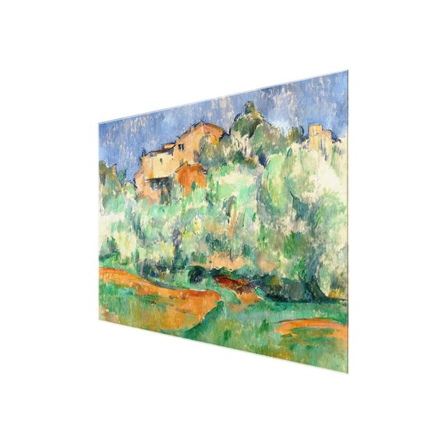 Quadros em vidro paisagens Paul Cézanne - House And Dovecote At Bellevue