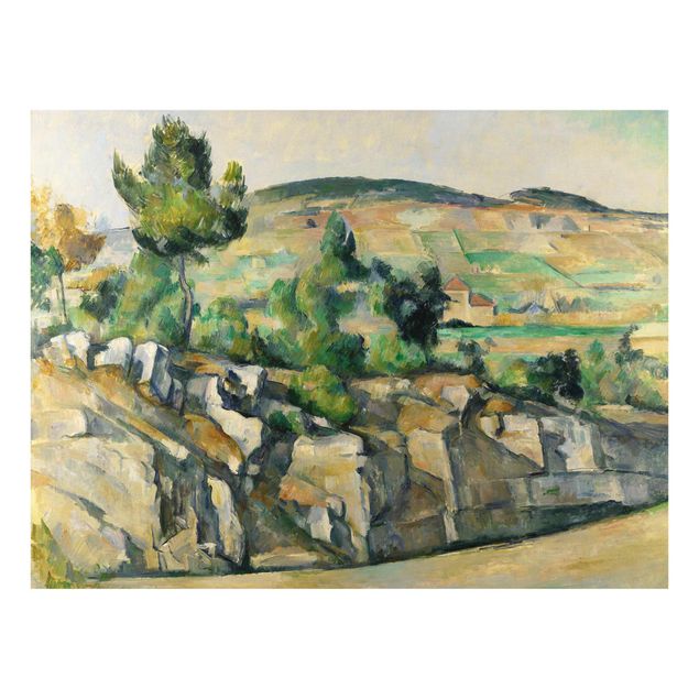 Quadros paisagens Paul Cézanne - Hillside In Provence