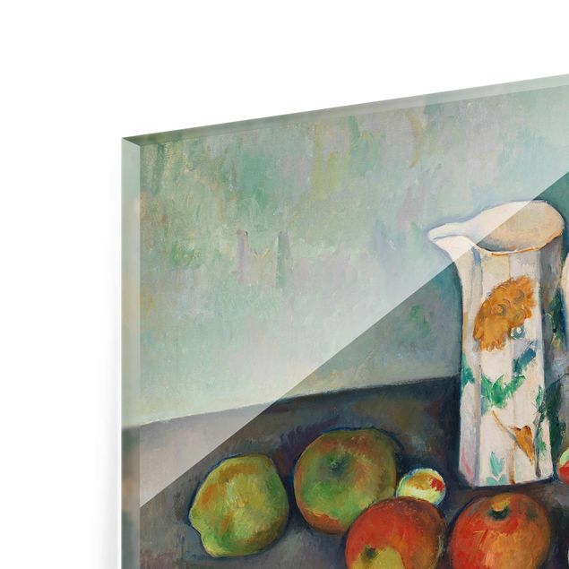 Quadros multicoloridos Paul Cézanne - Still Life With Milk Jug And Fruit